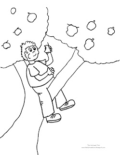 Coloring Pages Apple Tree