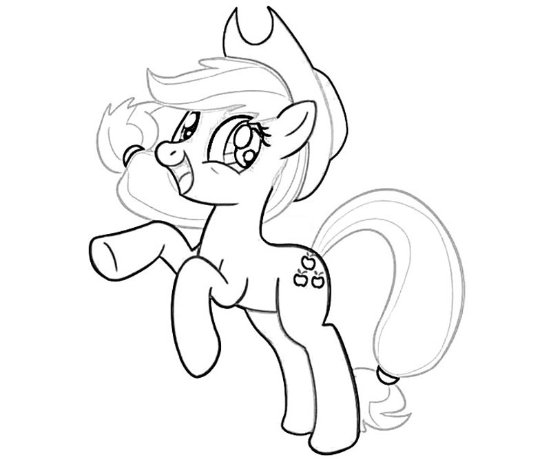 Coloring Pages Applejack