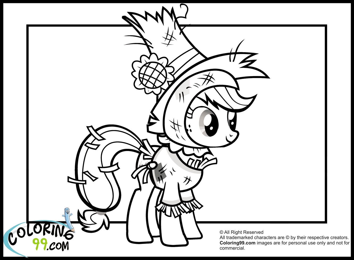 Coloring Pages Applejack