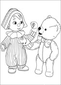 Coloring Pictures Of Children Playing Together