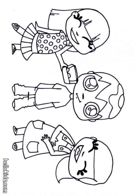 Coloring Pictures Of Children Playing Together