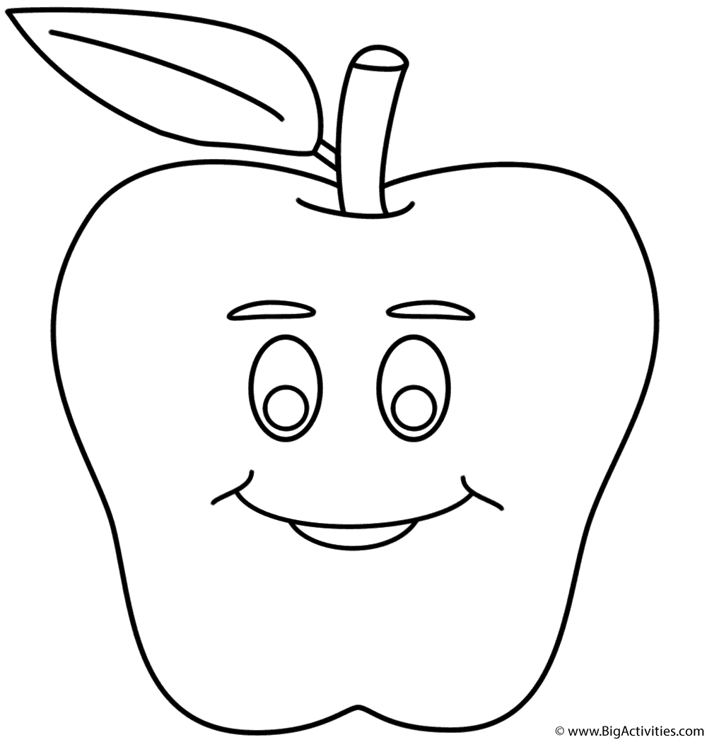 Colouring Pages Apple