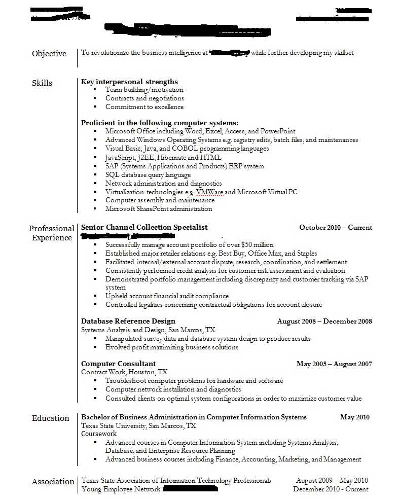 Computer Software Skills Resume Examples