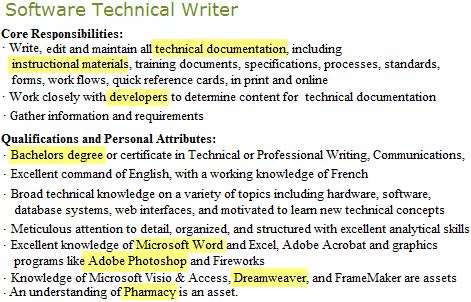 Computer Software Skills Resume Examples