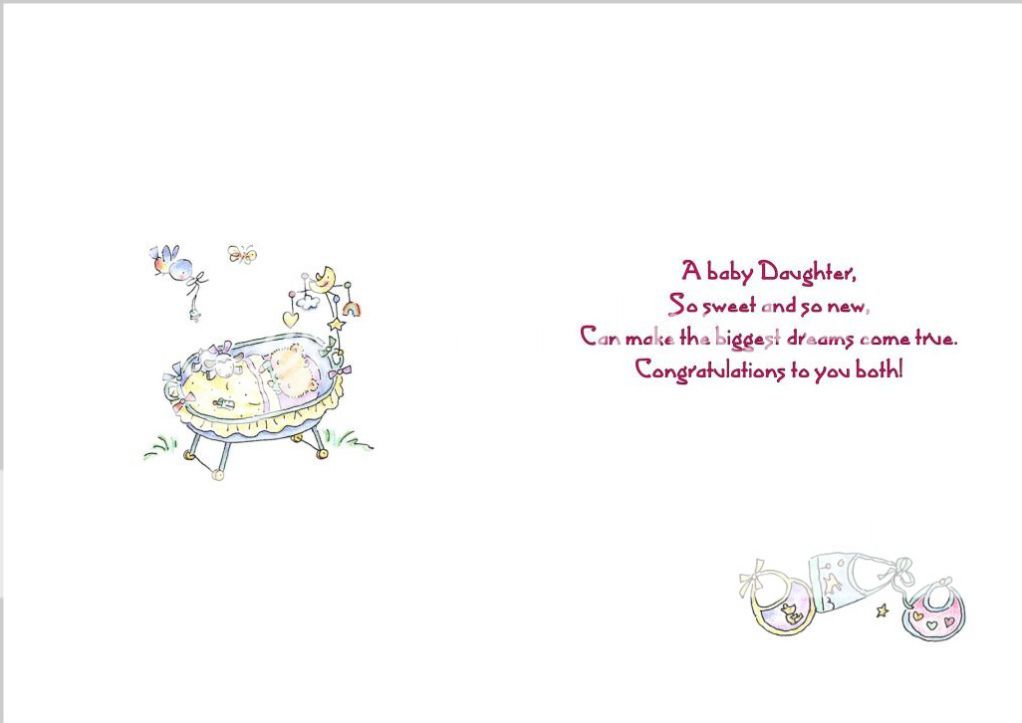 Congratulations Baby Girl Card Wording