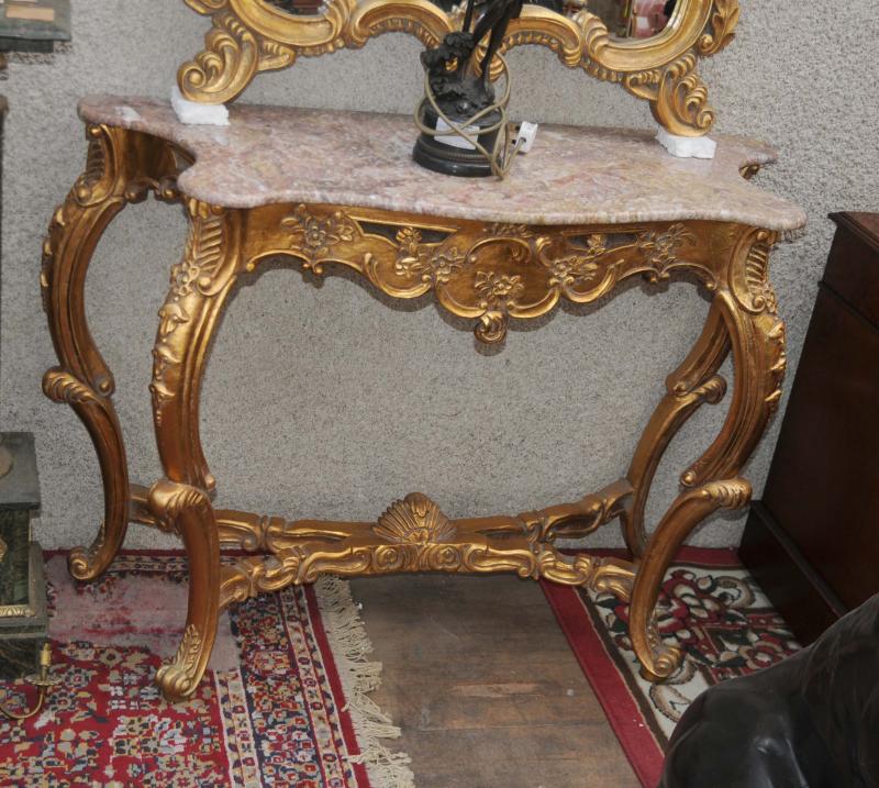 Console Table With Mirror Set