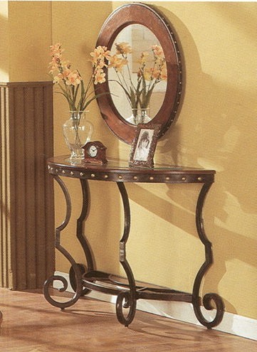 Console Table With Mirror Set