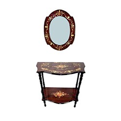 Console Table With Mirror Set