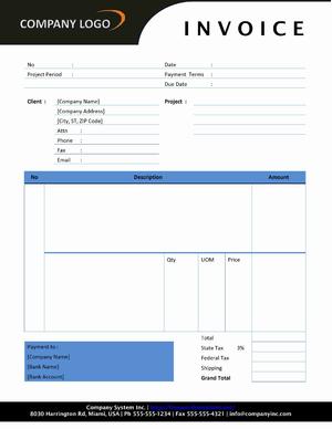 Consulting Invoice Template