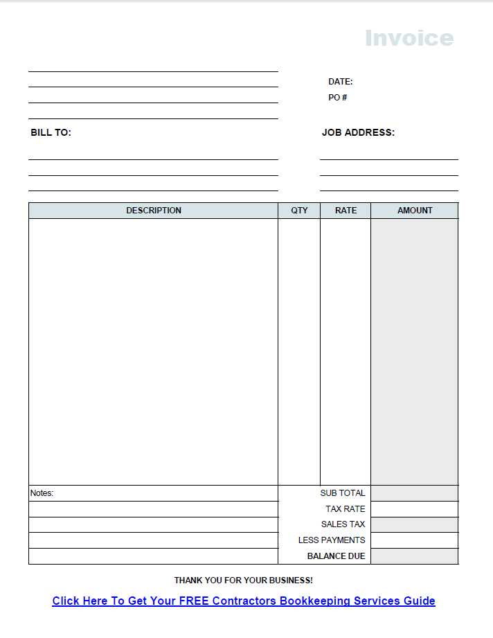 Consulting Invoice Template