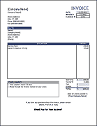 Consulting Services Invoice Template Excel