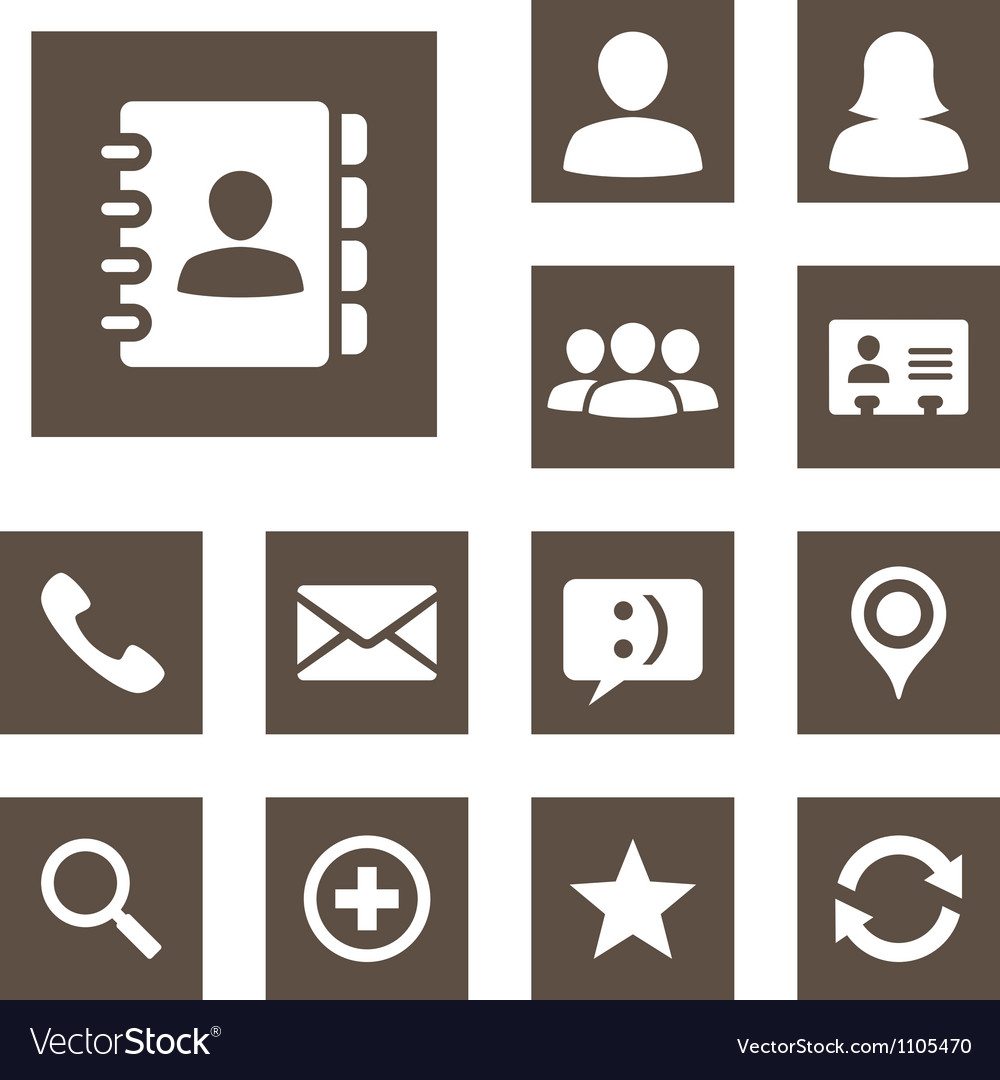 Contact Icon Vector Free Download