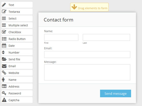 Contact Us Form Html Code Generator