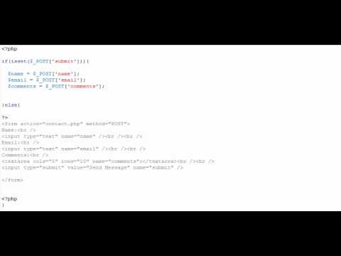 Contact Us Form In Php