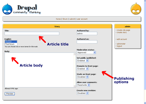 Content Management System Drupal