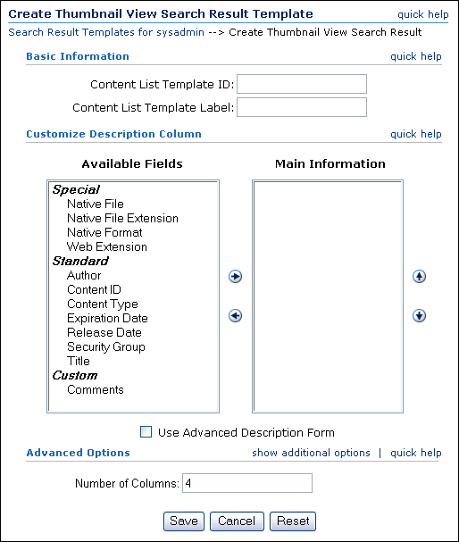 Contents Page Template Doc