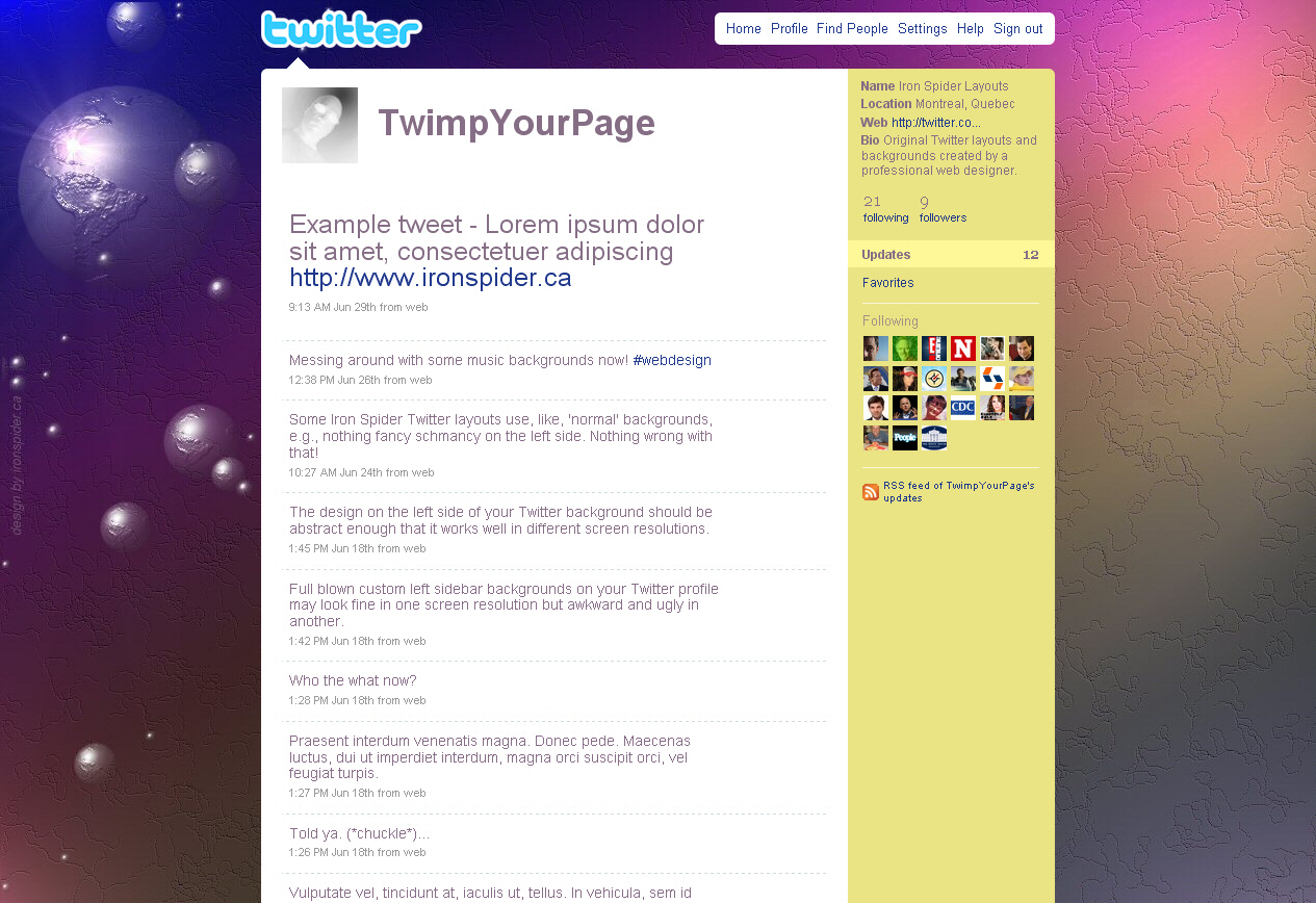 Cool Backgrounds For Twitter Profile