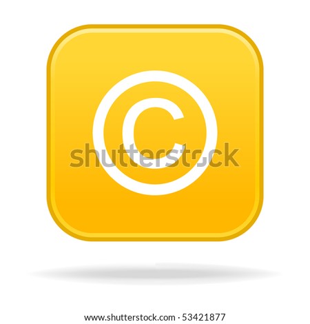 Copyright Sign Black Background