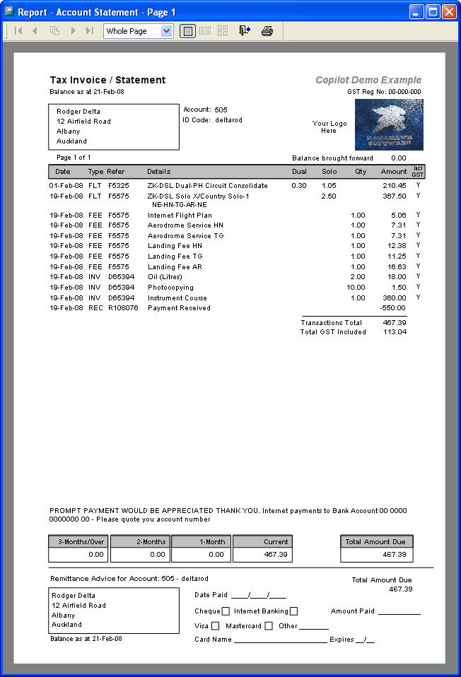 Copyright Statement Sample