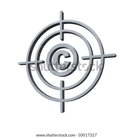 Copyright Symbol White