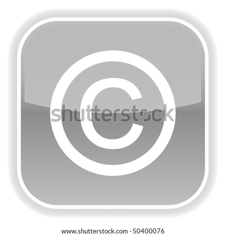 Copyright Symbol White