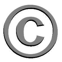 Copyright Symbol White