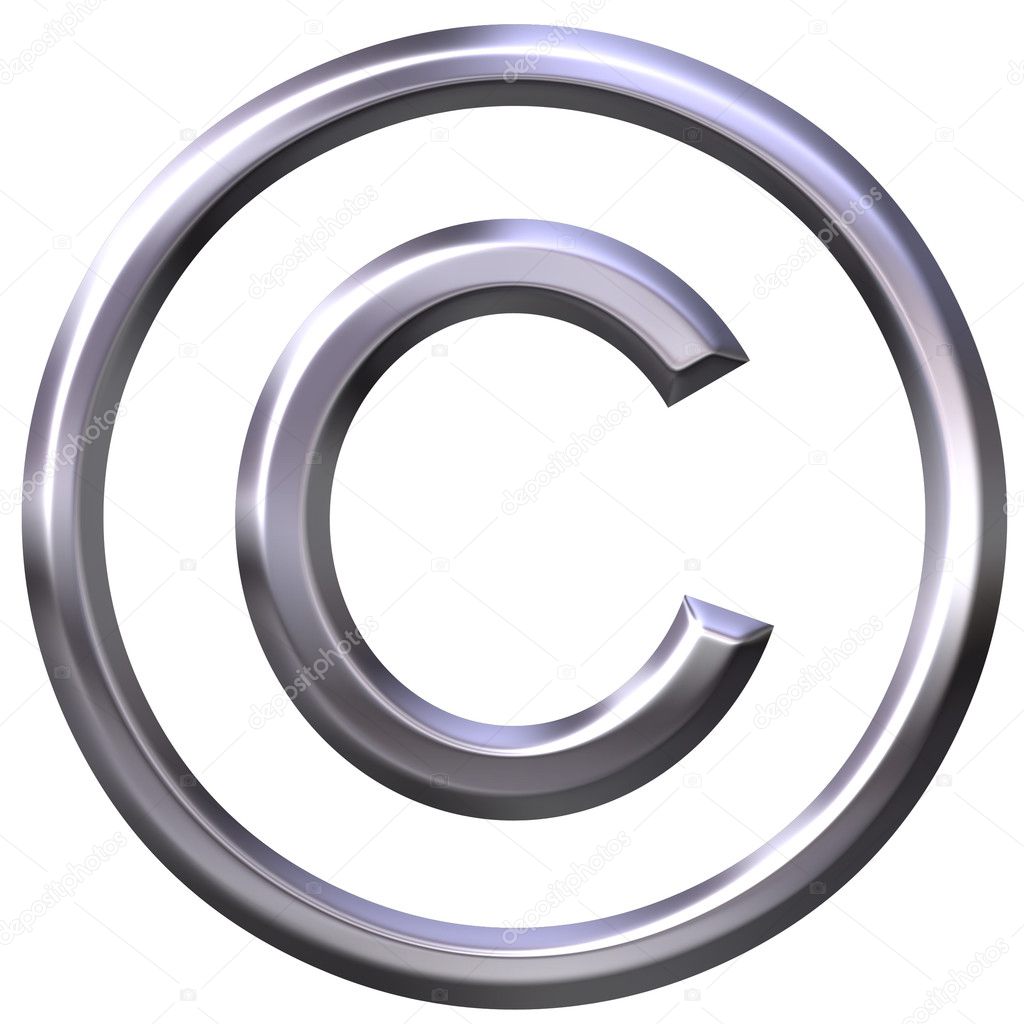 Copyright Symbol White