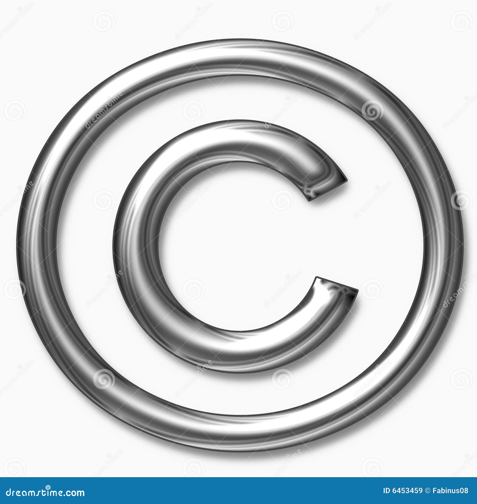 Copyright Symbol White