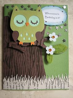 Create A Critter Owl Card