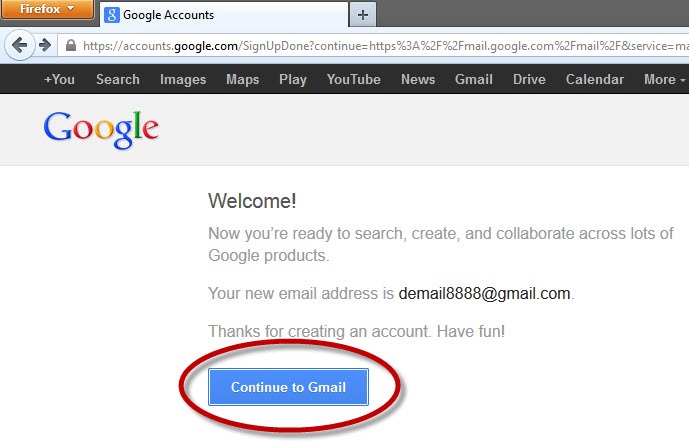 Create Gmail Account Email