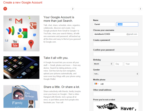 Create Gmail Account With Existing Email Address