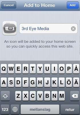 Create Icon On Iphone For Website