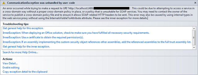 Crossdomain.xml Silverlight Wcf