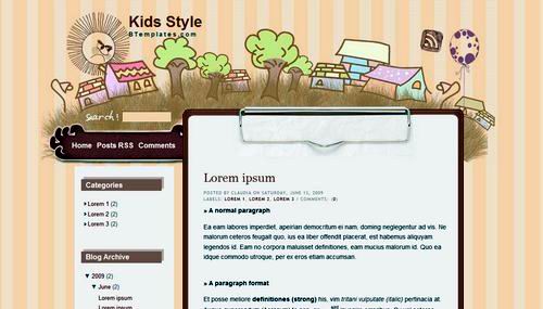 Cute Blogger Layouts