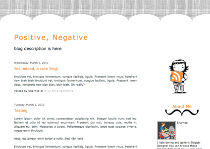 Cute Blogger Layouts