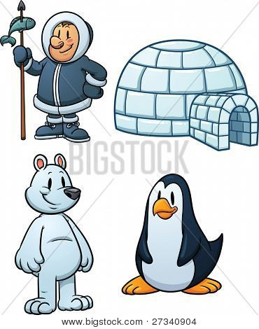 Cute Eskimo Cartoon