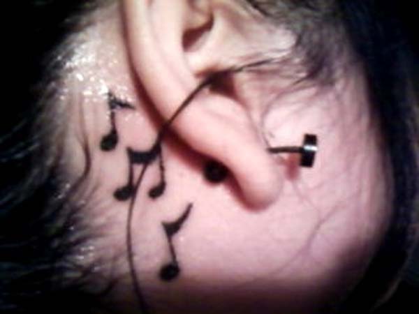 Cute Music Note Tattoos For Girls