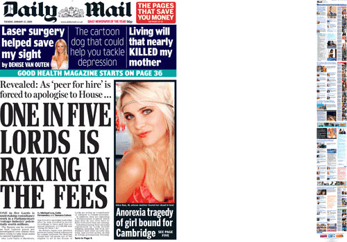 Daily Mail Front Page