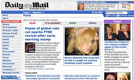 Daily Mail Newspaper Uk News