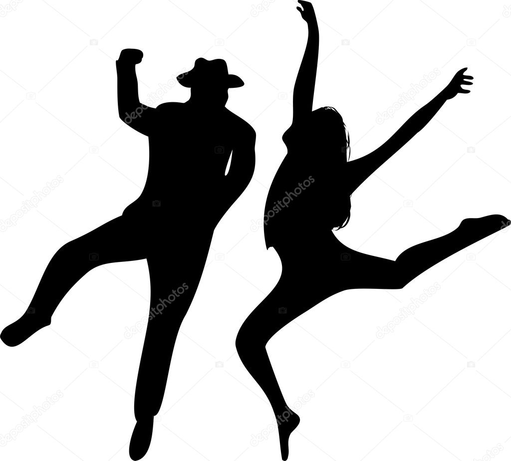 Dancer Silhouette Jump