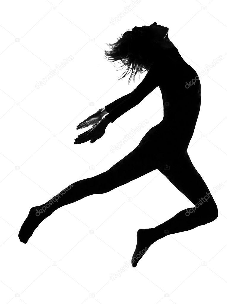 Dancer Silhouette Jump