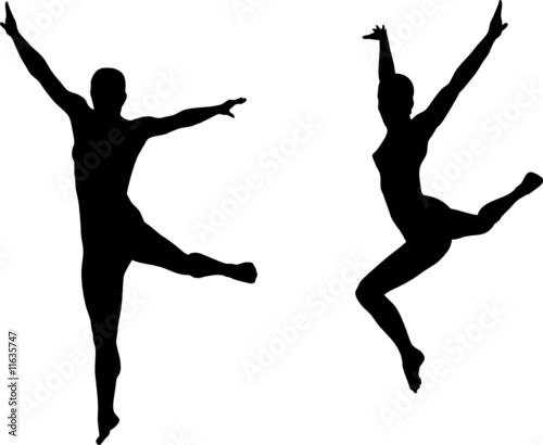 Dancer Silhouette Jump