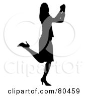 Dancer Silhouette Kick