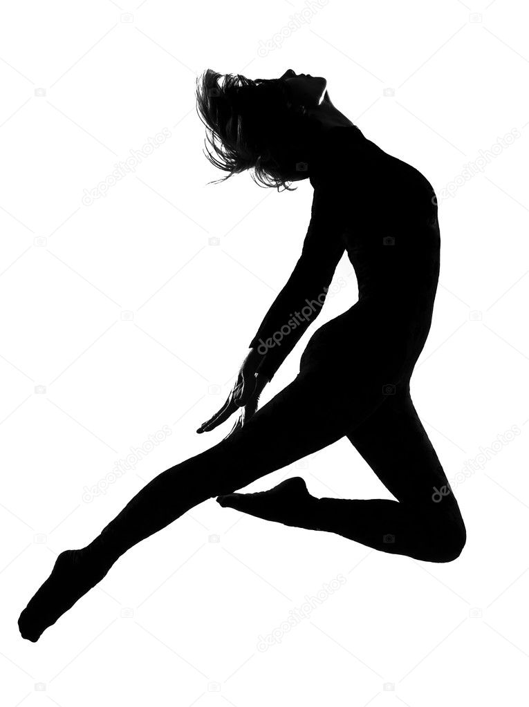 Dancer Silhouette Leap