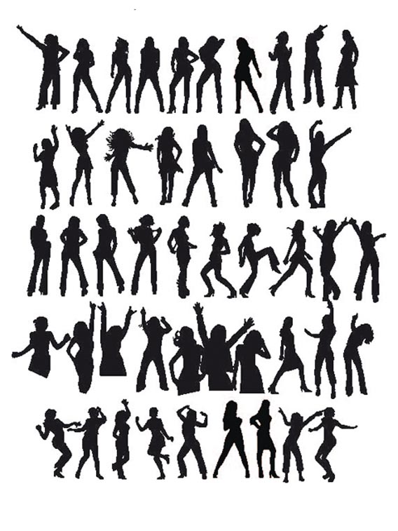 Dancer Silhouette Vector Free