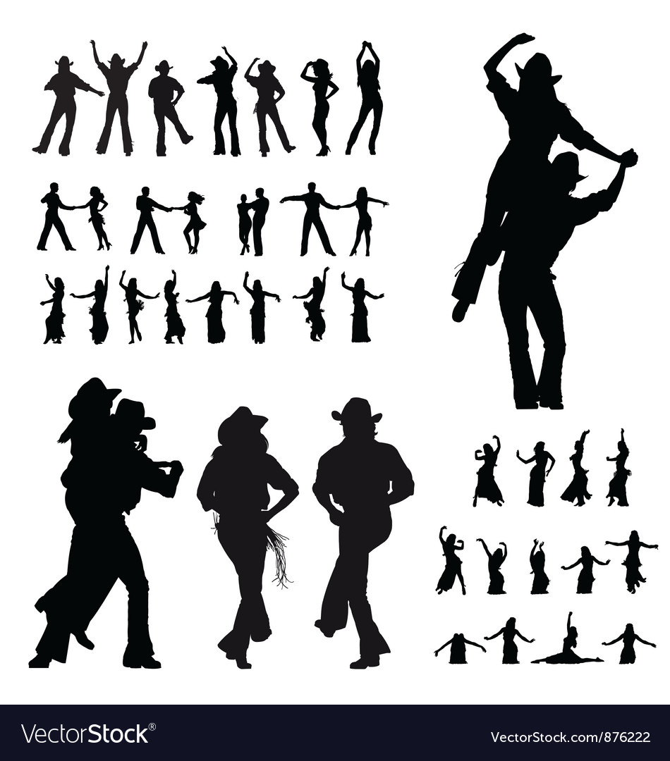 Dancer Silhouette Vector Free