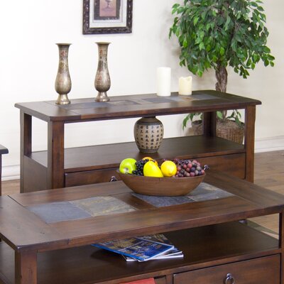 Dark Wood Console Table With Drawers