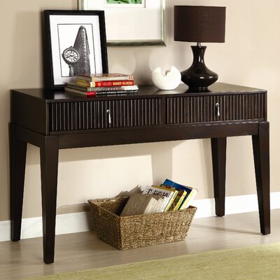 Dark Wood Console Table With Drawers