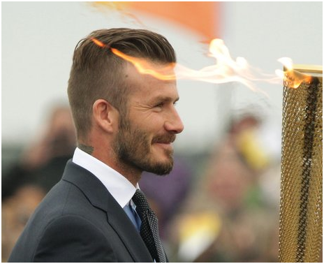 David Beckham Hair Comb Over