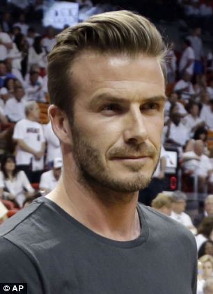 David Beckham Haircut 2013 Back